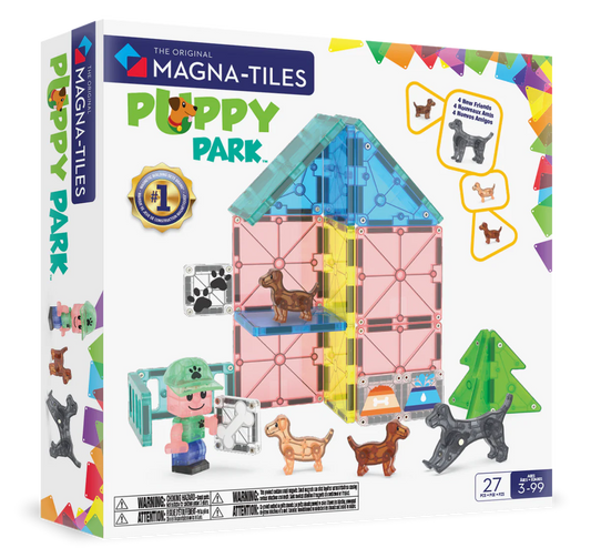 Magna-Tiles | Puppy Park 27-Piece Set