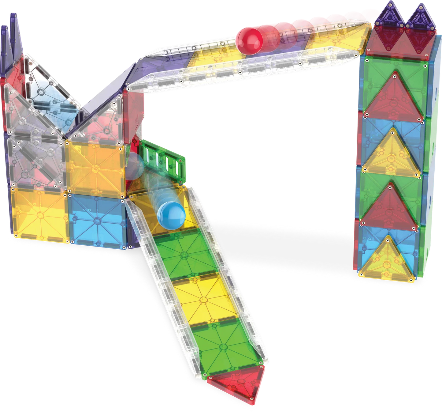 Magna-Tiles | Rail Racers Deluxe 90-Piece Set