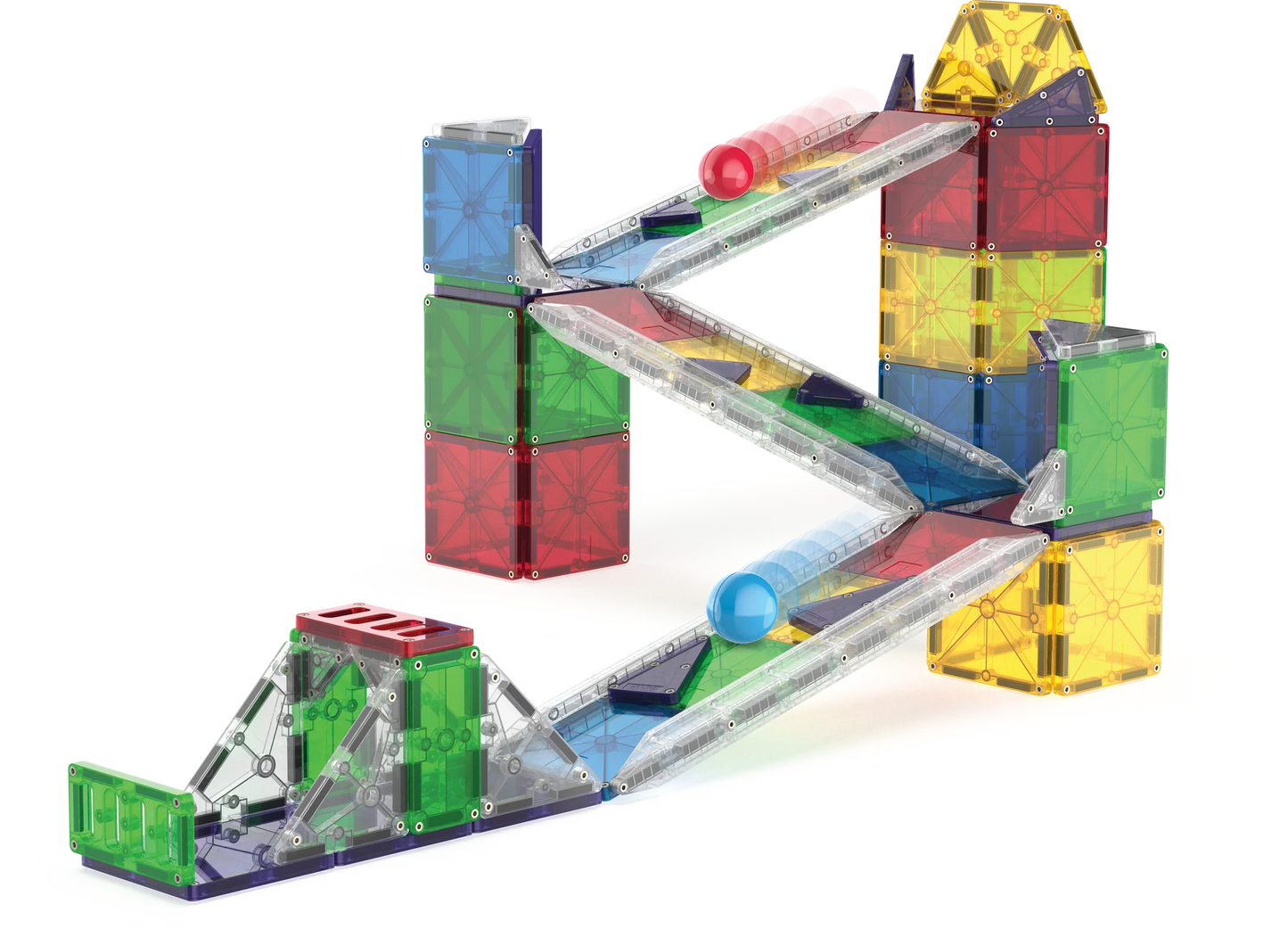 Magna-Tiles | Rail Racers Deluxe 90-Piece Set