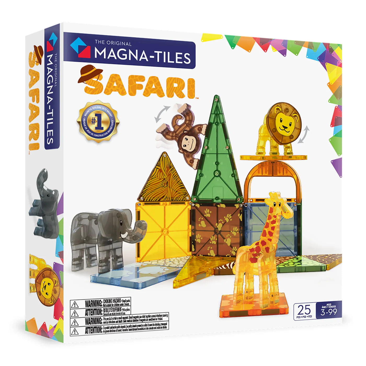 Magna-Tiles | Safari Animals 25 Piece Set