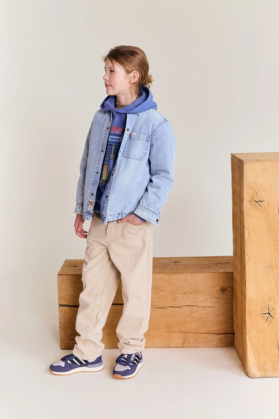 AO76 | Lou gewatteerd overshirt wash light