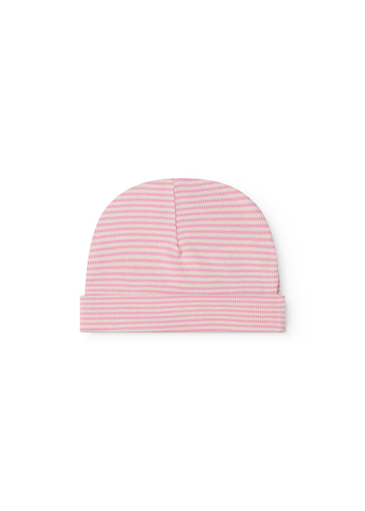 MarMar Copenhagen | Aiko, mutsje modal fine rib pink stripe