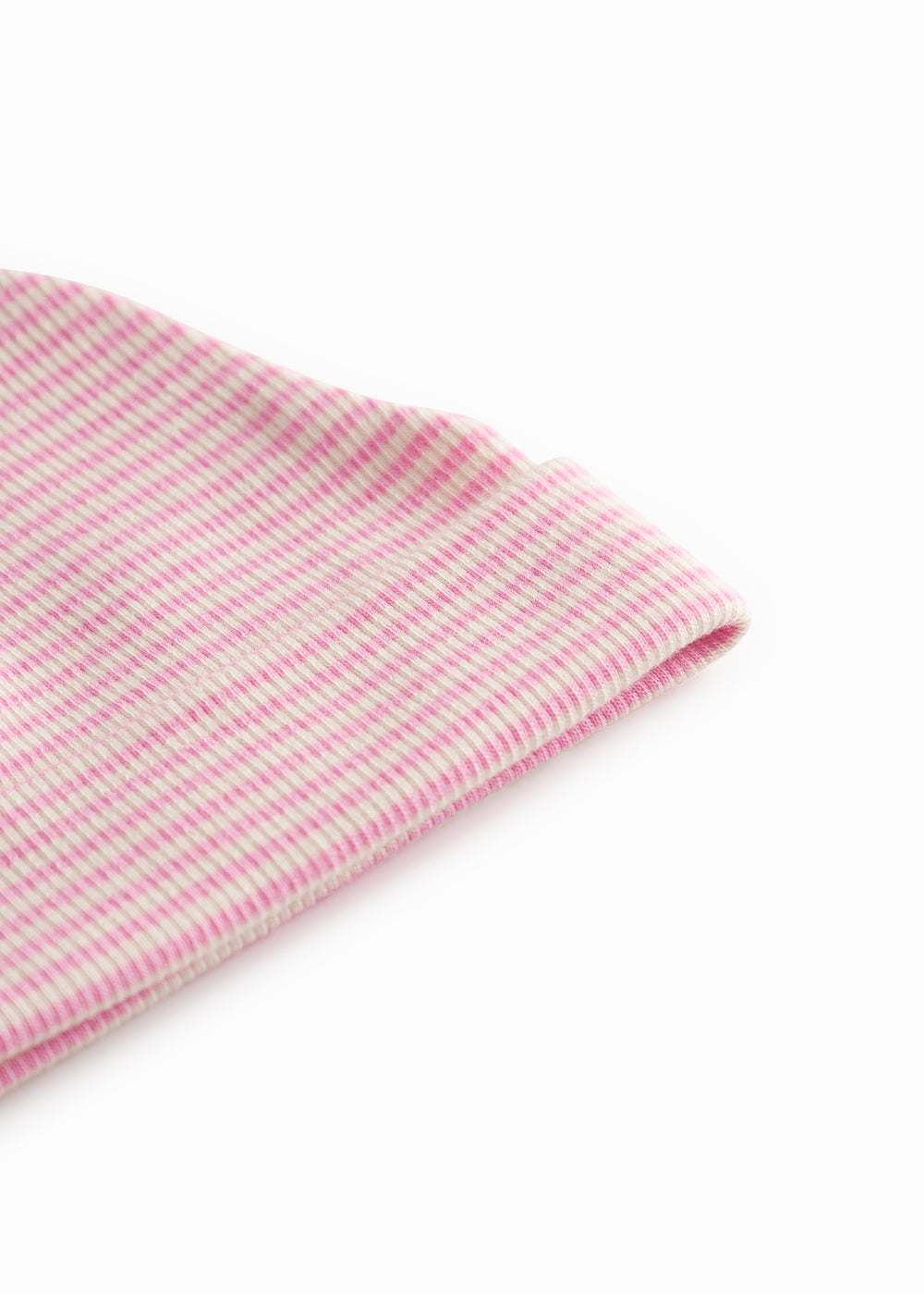 MarMar Copenhagen | Aiko, mutsje modal fine rib pink stripe