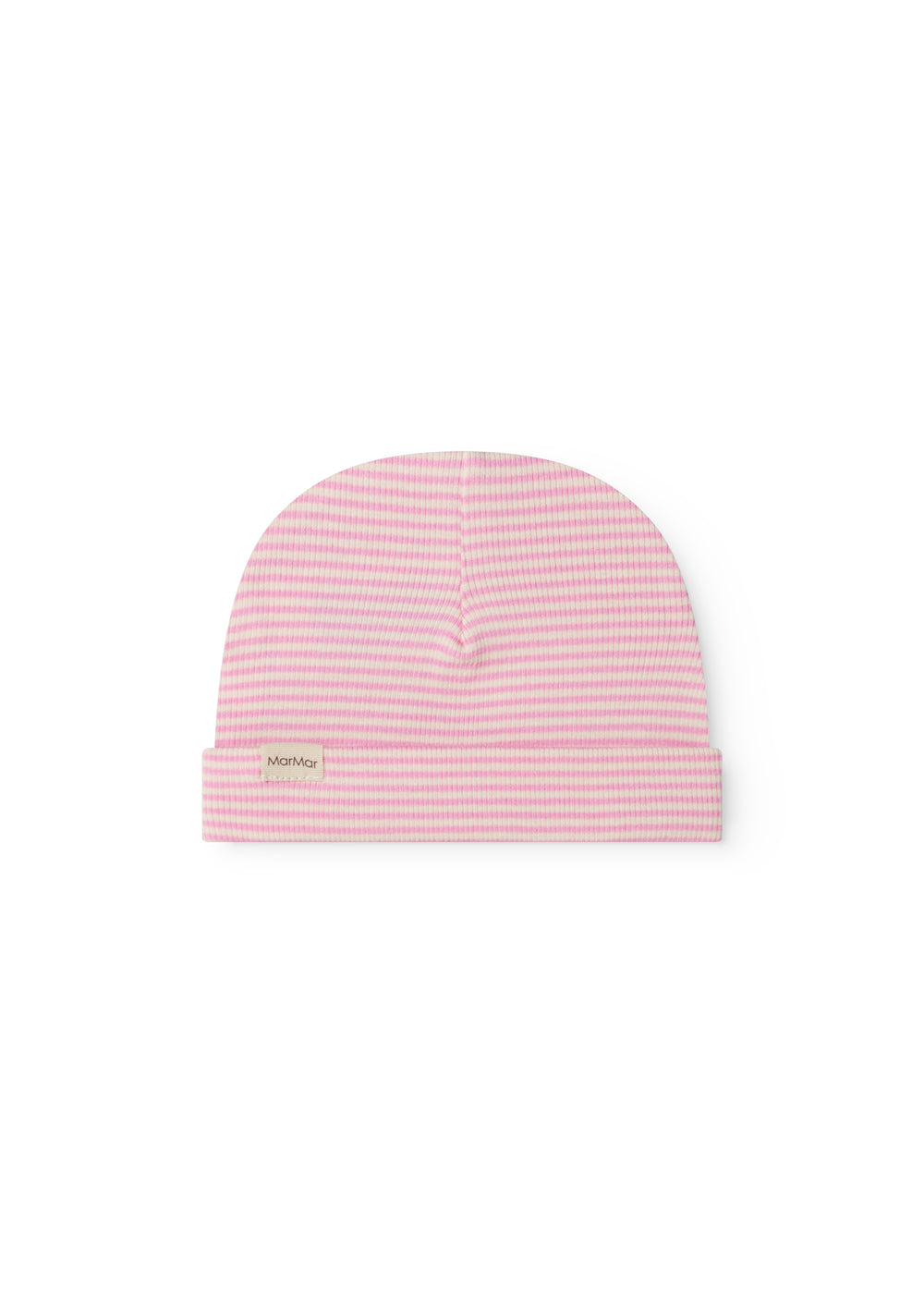 MarMar Copenhagen | Aiko, mutsje modal fine rib pink stripe