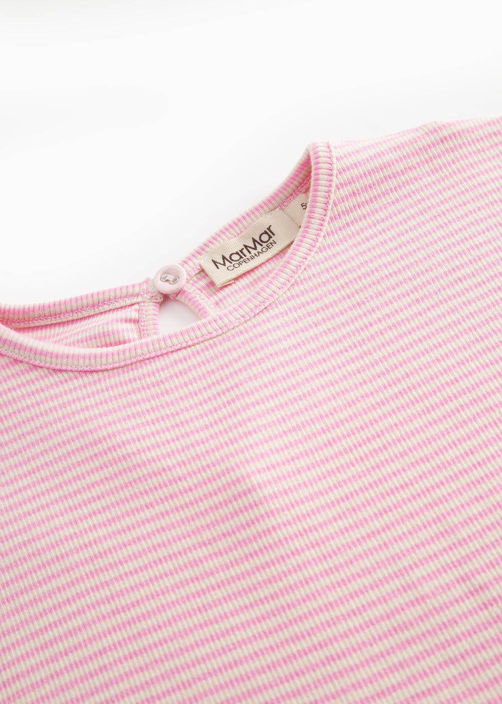 MarMar Copenhagen | Dioa jurkje modal fine rib stripe roze