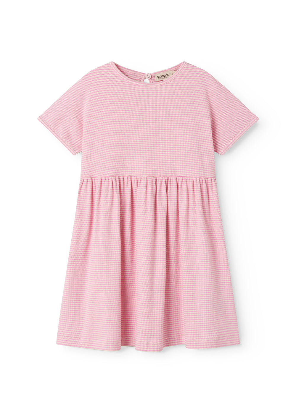 MarMar Copenhagen | Dioa jurkje modal fine rib stripe roze