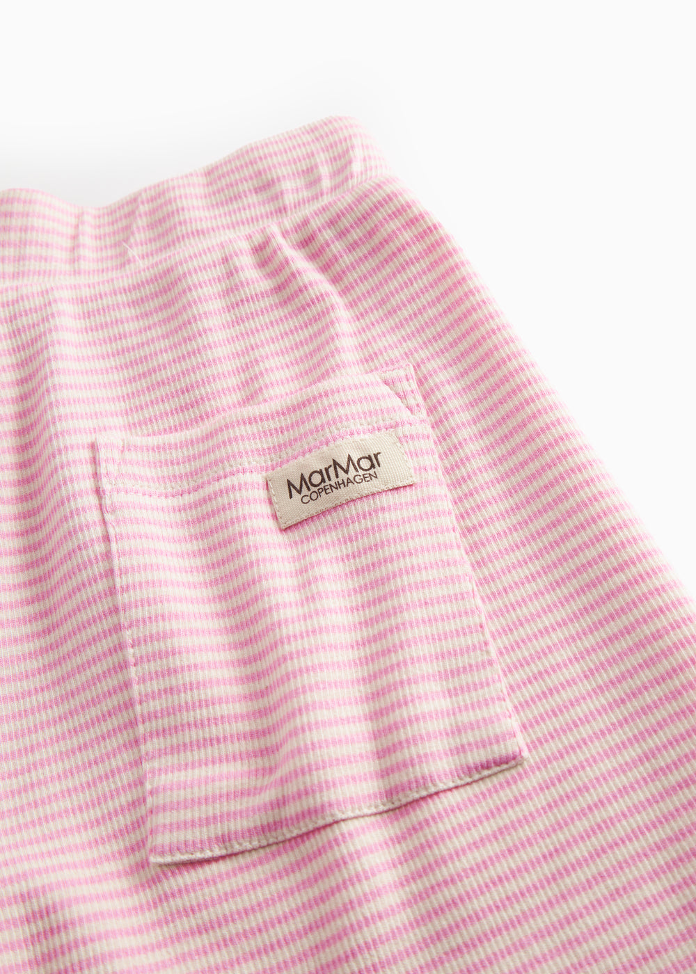 MarMar Copenhagen | Paulo short modal fine rib stripe roze