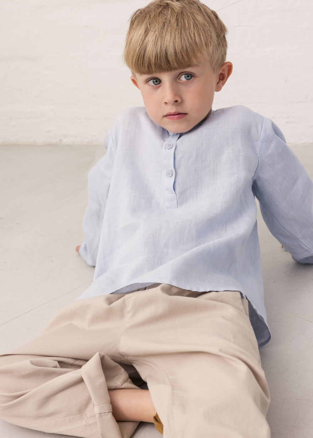MarMar Copenhagen | Linnen blouse - Blue Mist