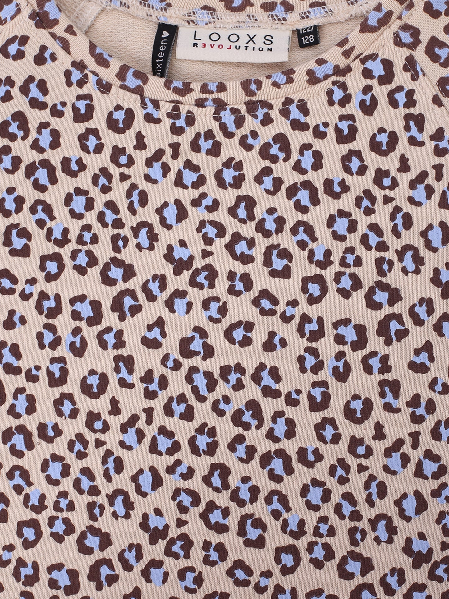 Looxs | Meisjes T-shirt met luipaardprint – cropped model