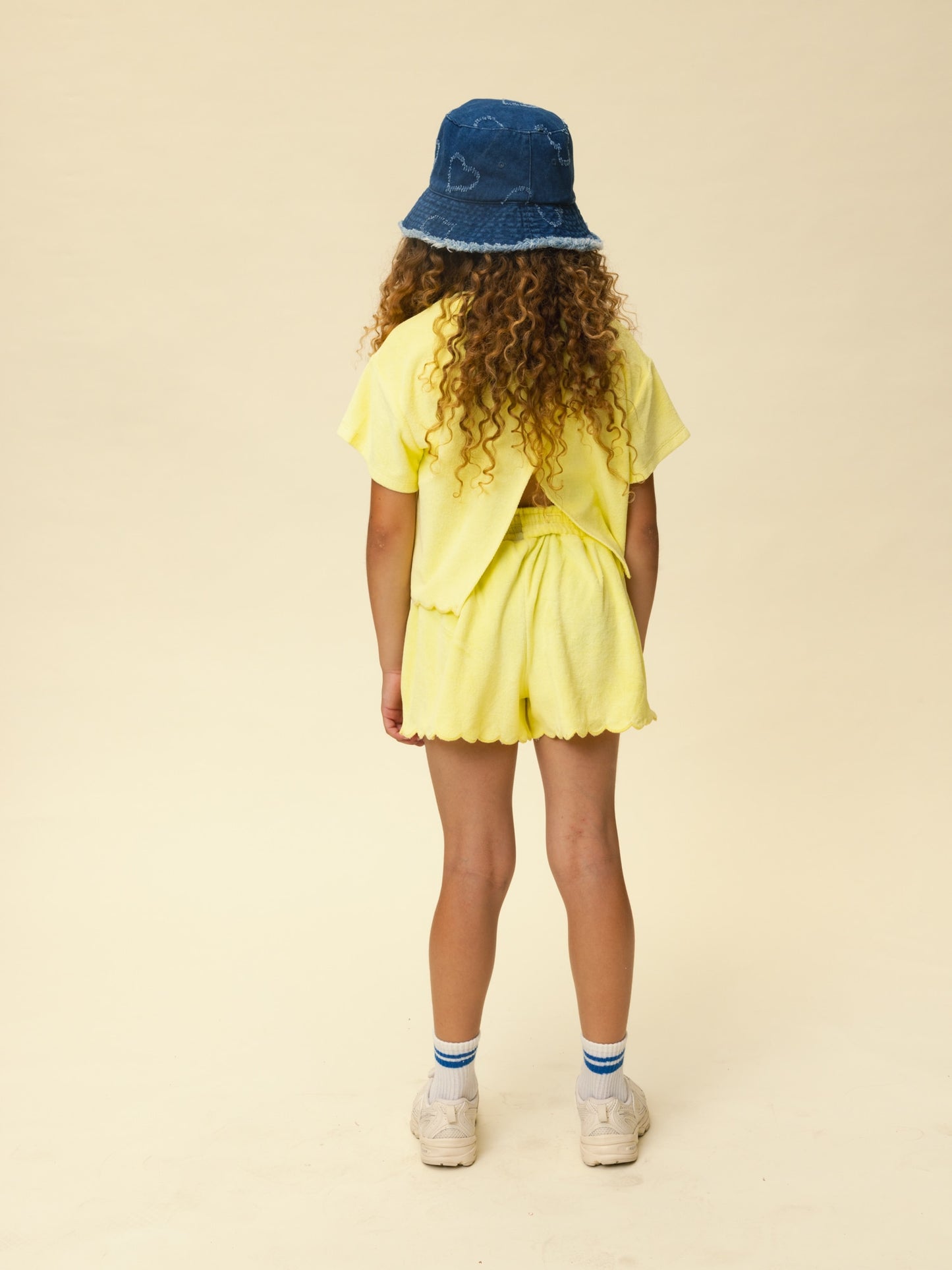 Looxs | Gele badstof meisjes top