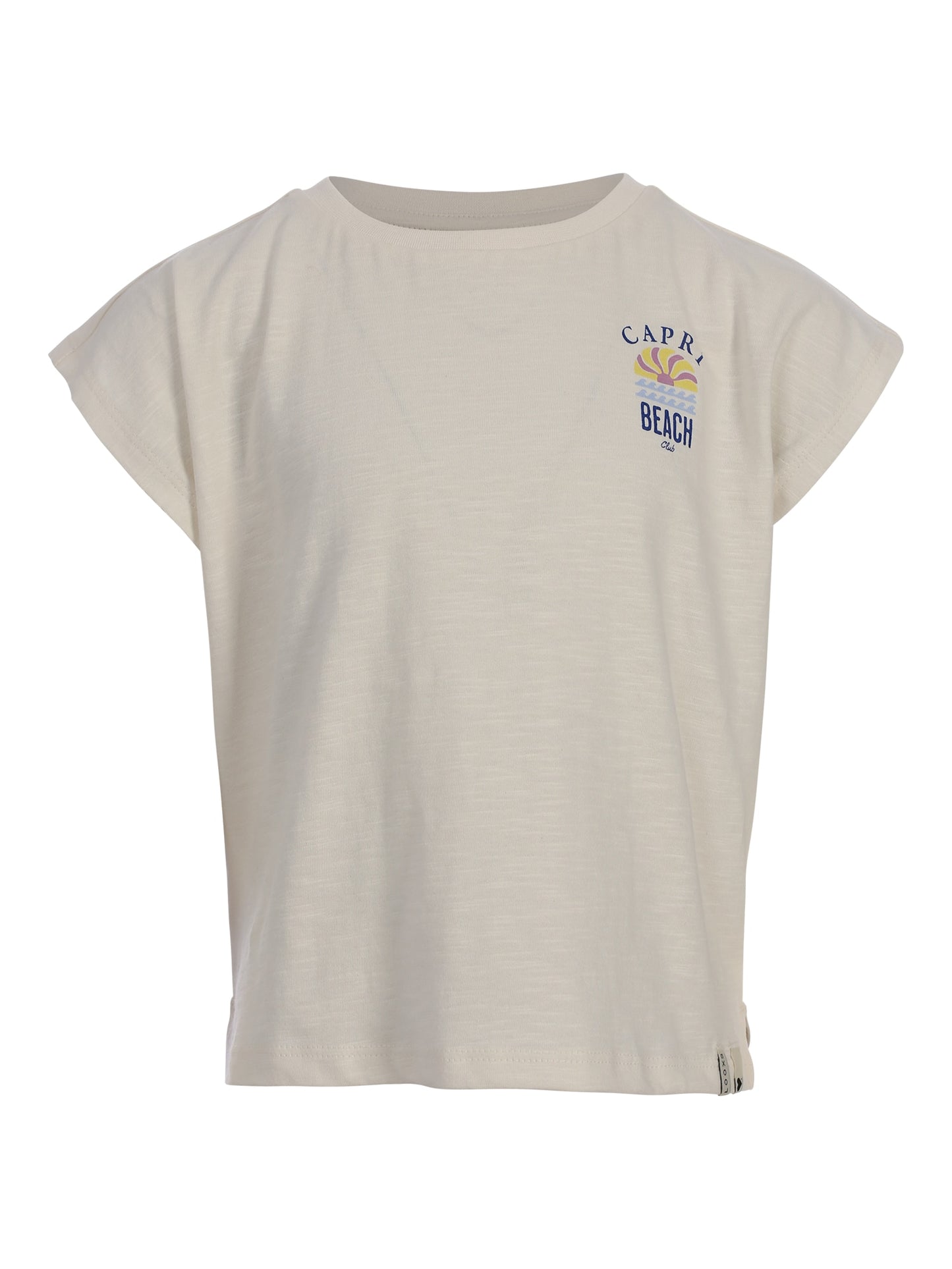 Looxs | Witte meisjes top met Capri Beach print