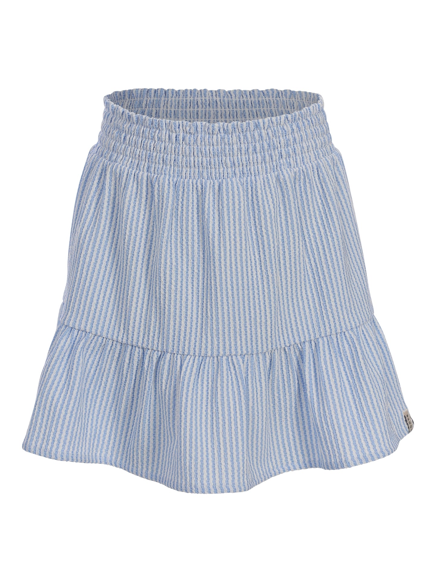 Looxs | Blauwe gestreepte meisjes rok met elastische taille
