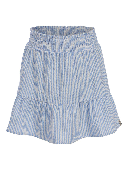 Looxs | Blauwe gestreepte meisjes rok met elastische taille