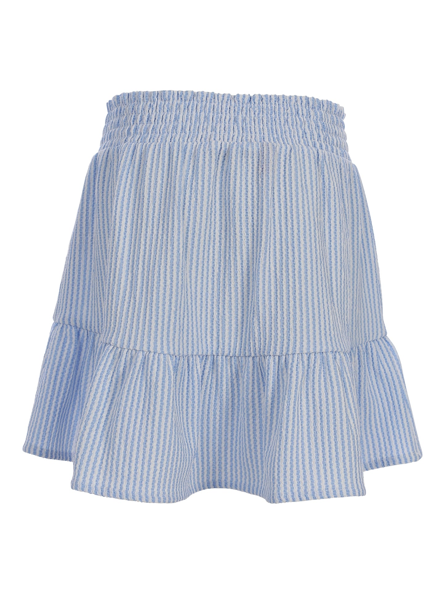 Looxs | Blauwe gestreepte meisjes rok met elastische taille