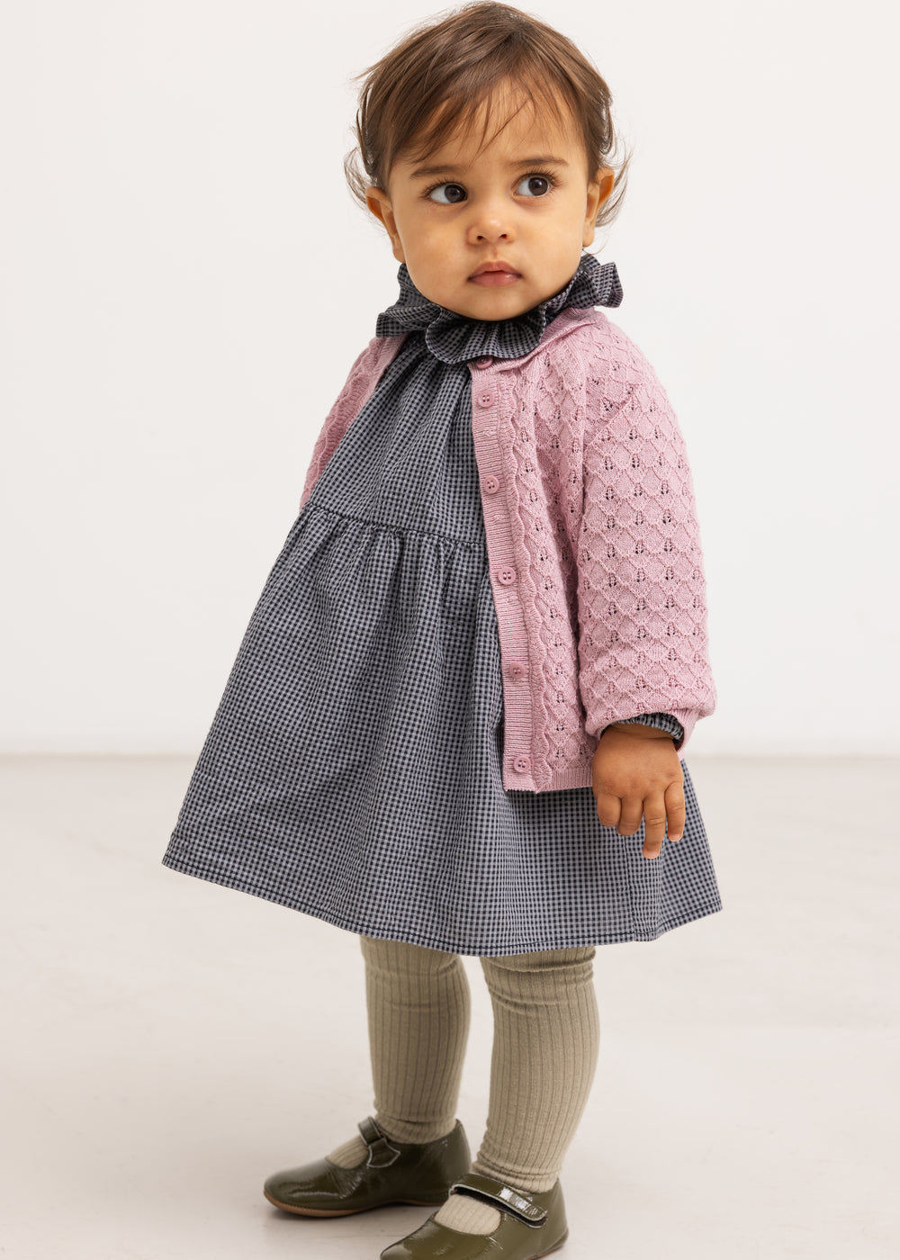 MarMar Copenhagen | Dawson Frill Jurk Pigeon Blue Check