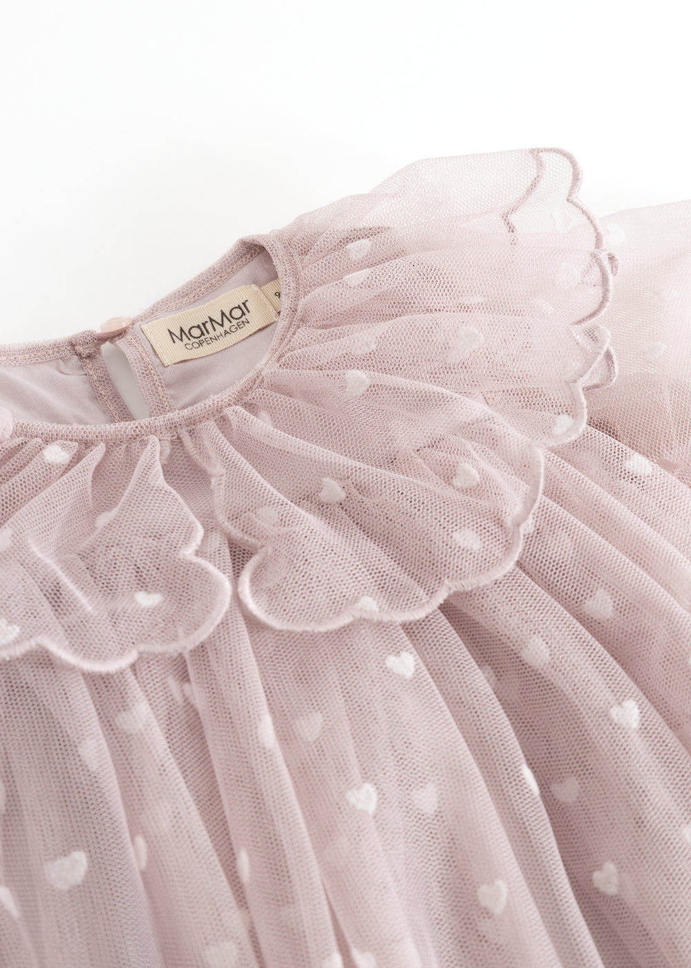 MarMar Copenhagen | Dera B ballerina jurk Cloud Gray Hearts