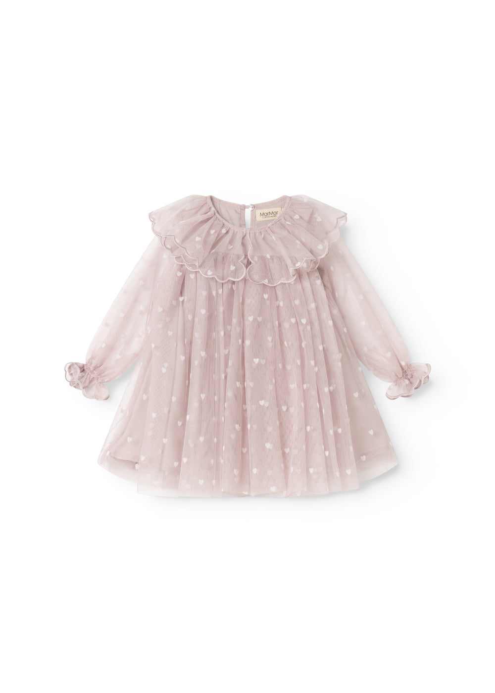 MarMar Copenhagen | Dera B ballerina jurk Cloud Gray Hearts