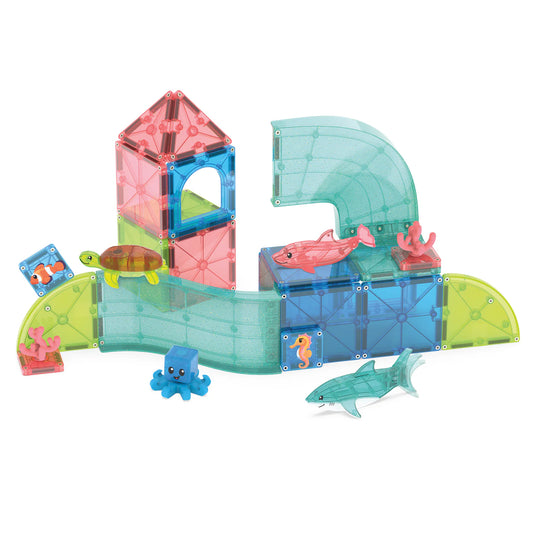 Magna-Tiles | Coral Reef – 25 Delige Magnetische Bouwset met Oceaanthema