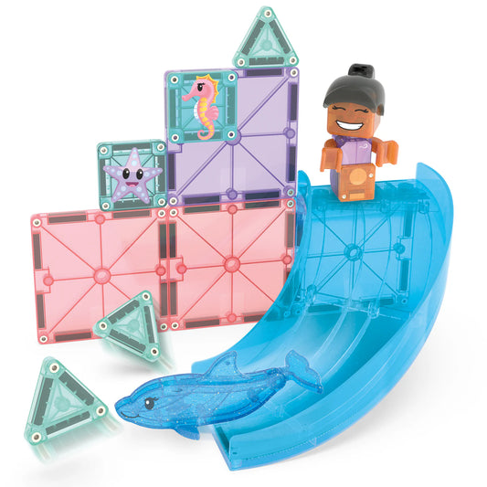 Magna-Tiles | Dolphin Bay – 13 Delige Magnetische Bouwset met Dolfijnenthema