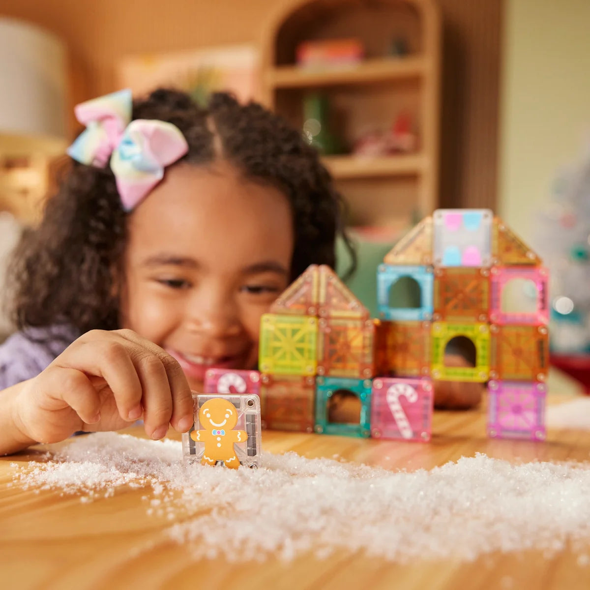 MAGNA-TILES | microMAGS Gingerbread House Travel Set 24-delig