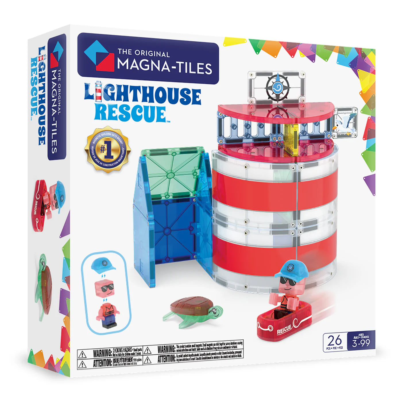 Magna-Tiles | Lighthouse Rescue – 26 Delige Magnetische Bouwset