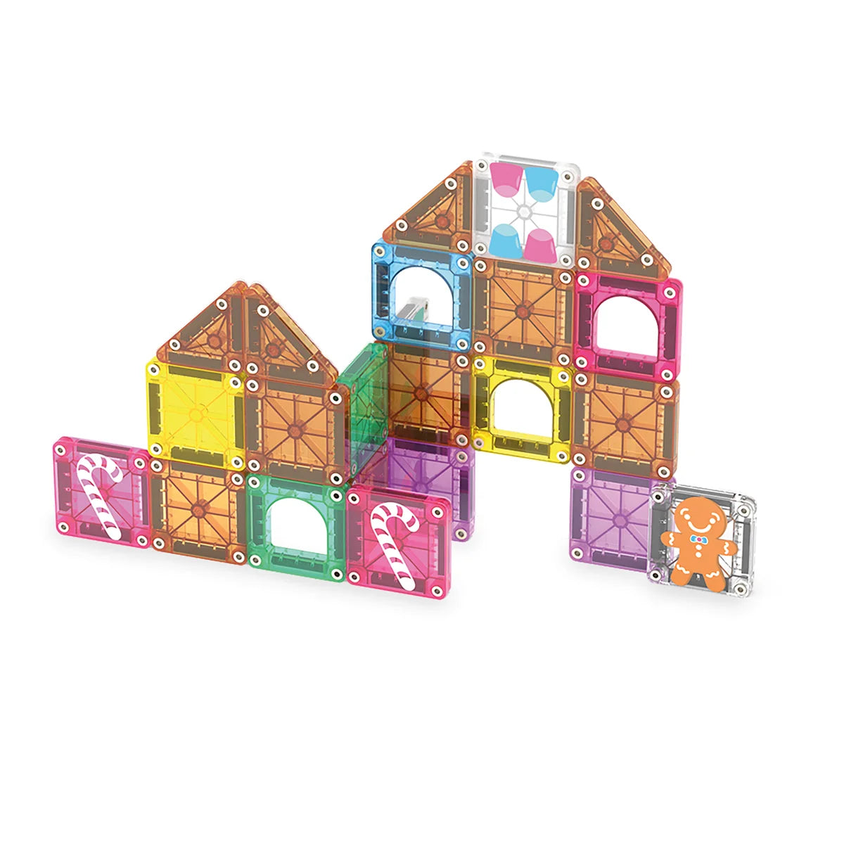 MAGNA-TILES | microMAGS Gingerbread House Travel Set 24-delig
