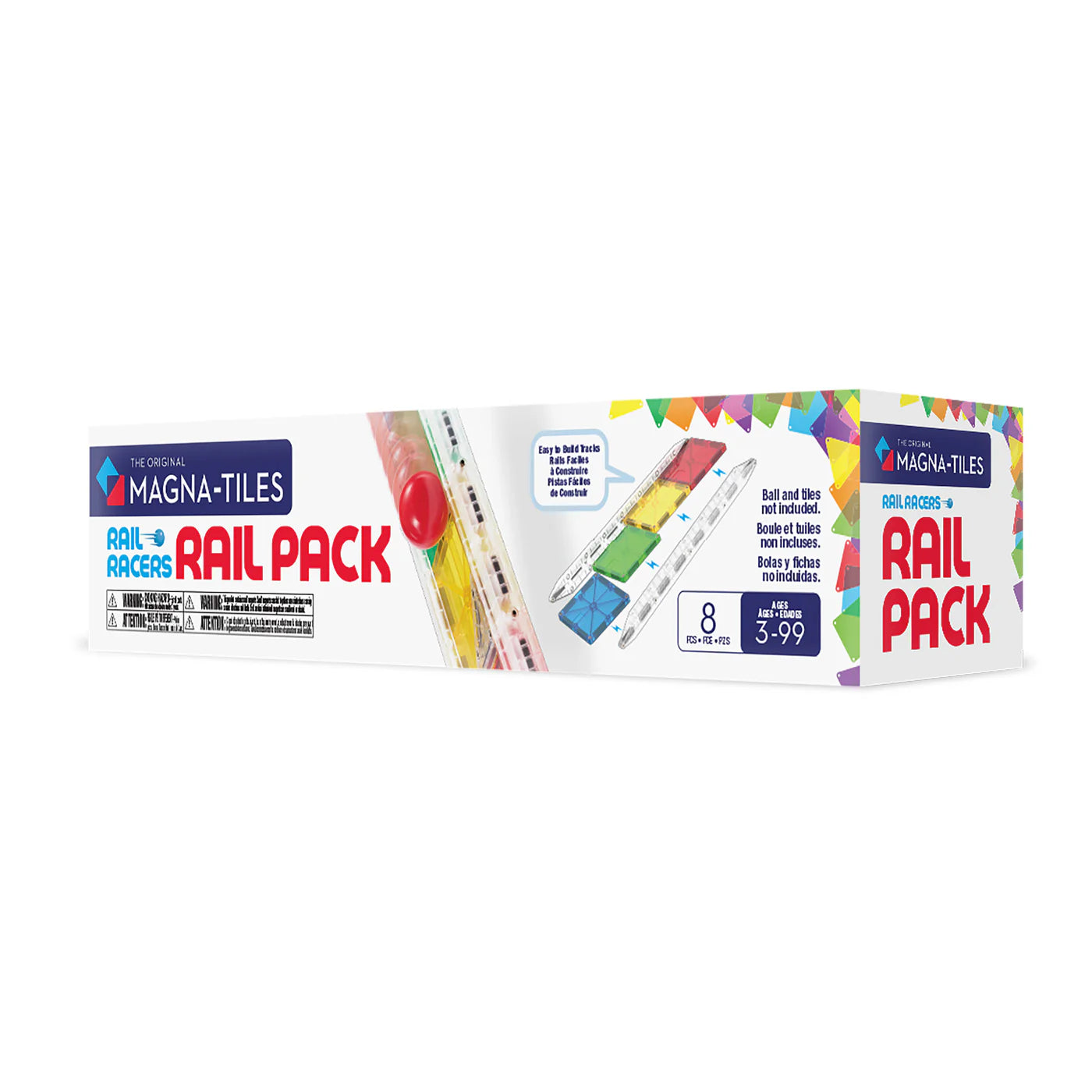 Magna-Tiles | Rail Racers Rail Pack 8-delig – uitbreiding racebaan