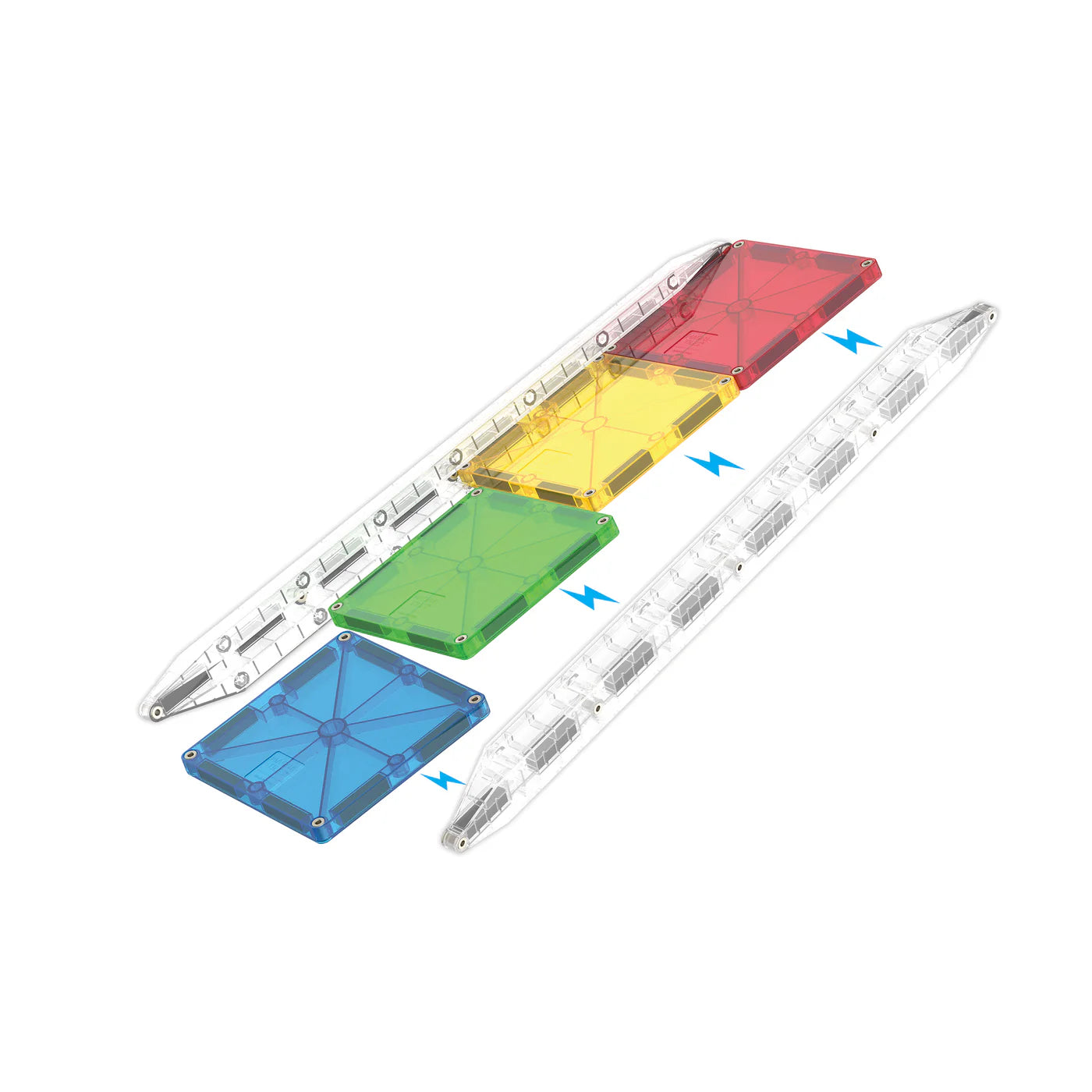 Magna-Tiles | Rail Racers Rail Pack 8-delig – uitbreiding racebaan