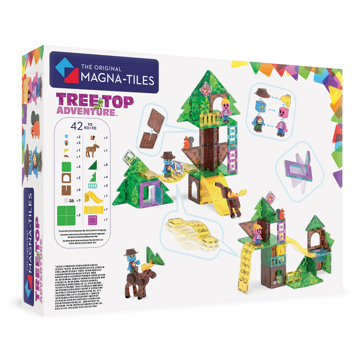Magna-Tiles | Tree Top Adventure – 42 Delige Magnetische Boomhut Bouwset