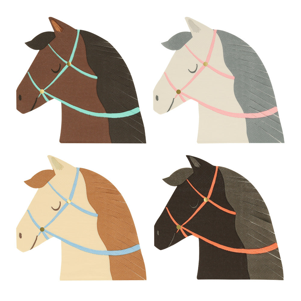 Meri Meri | Horse servetten (16 stuks)