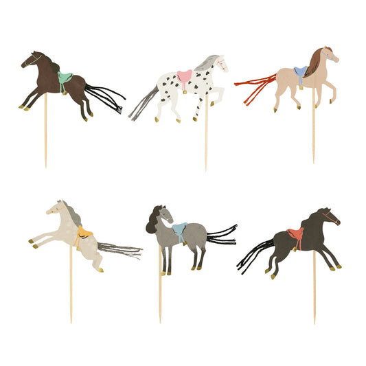Meri Meri | Horse cupcake set (24 toppers)