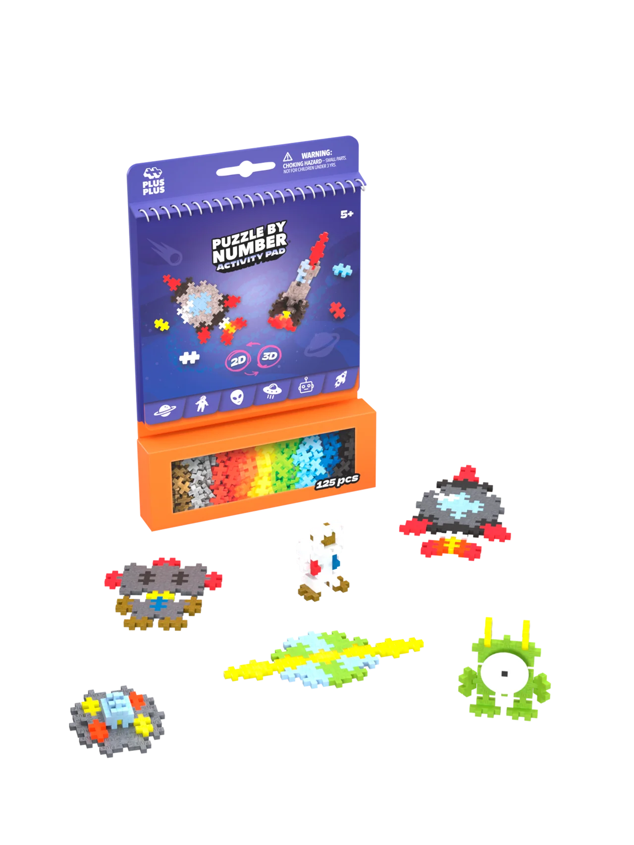 Plus-Plus | Space Activity Pad – Creatief Ruimte Bouwspeelgoed (125 Stuks)