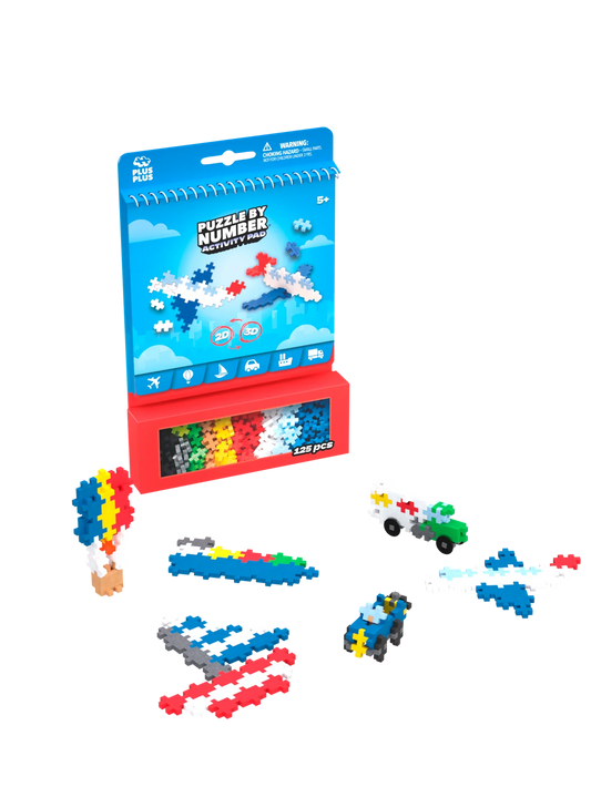 Plus-Plus | Transport Set met Activity Pad | 125 Stuks Bouwplezier