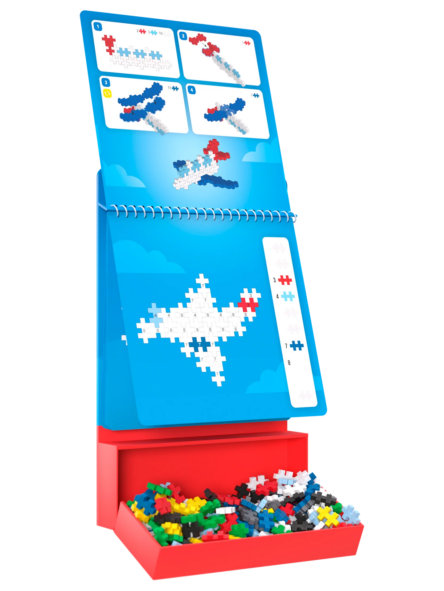 Plus-Plus | Transport Set met Activity Pad | 125 Stuks Bouwplezier