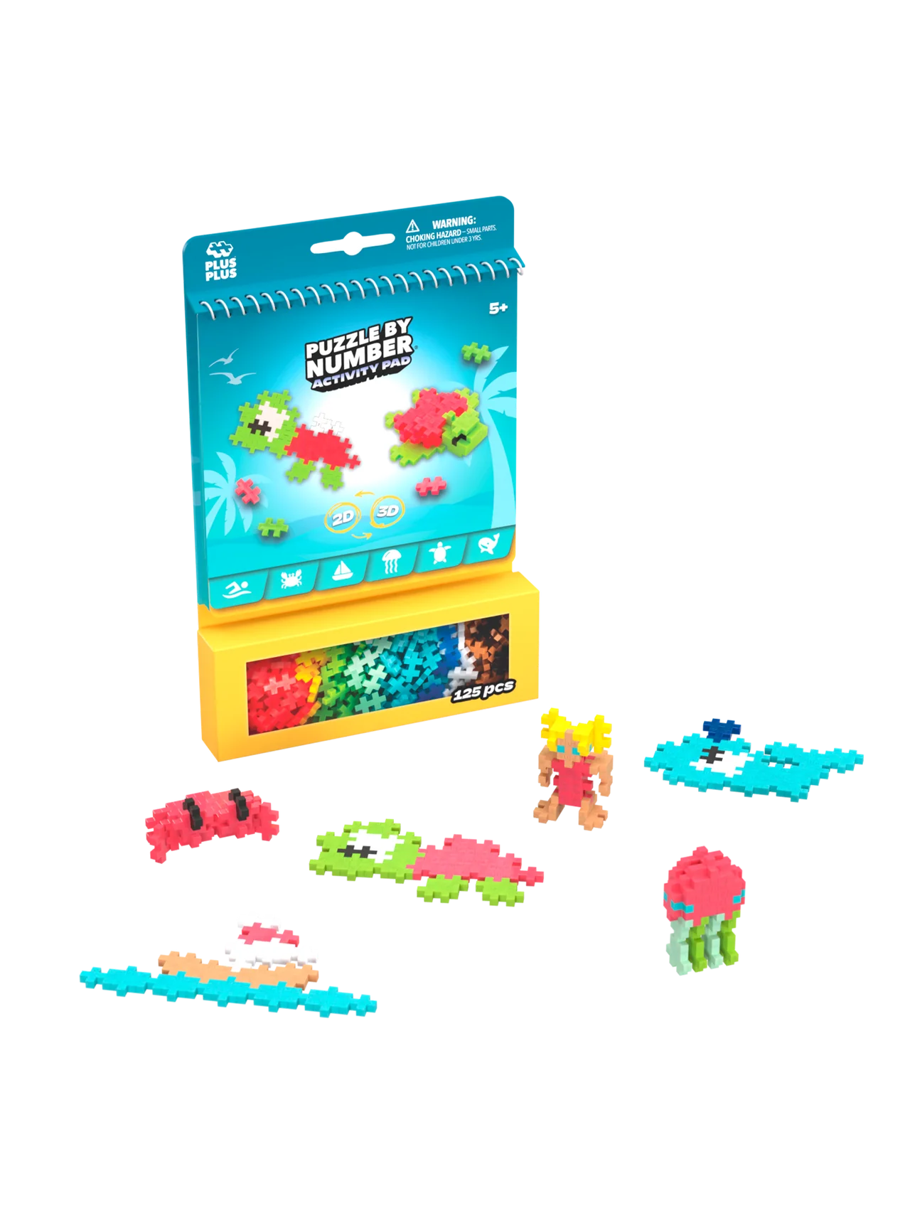 Plus-Plus | Ocean Activity Pad – Onderwater Bouwspeelgoed (125 Stuks)