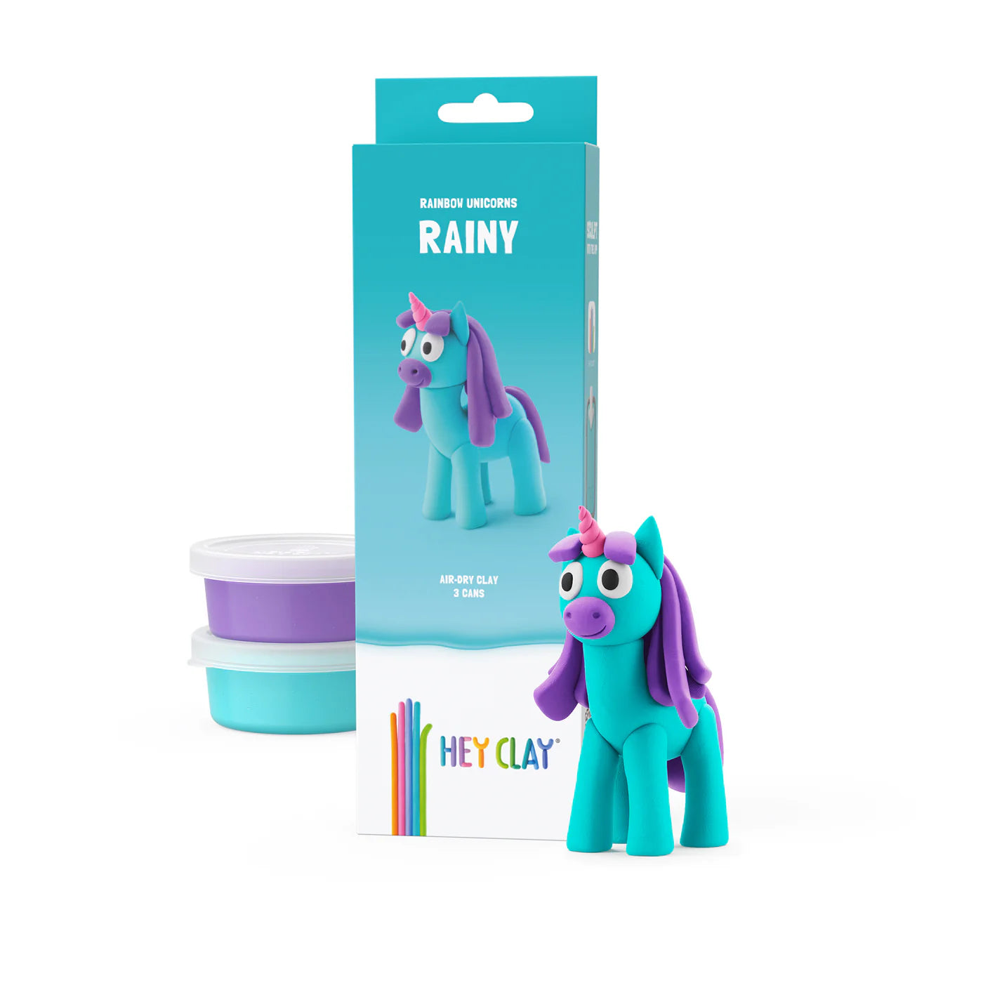 Hey Clay | Rainy Unicorn – Klei Set Regenboog Eenhoorn Maken