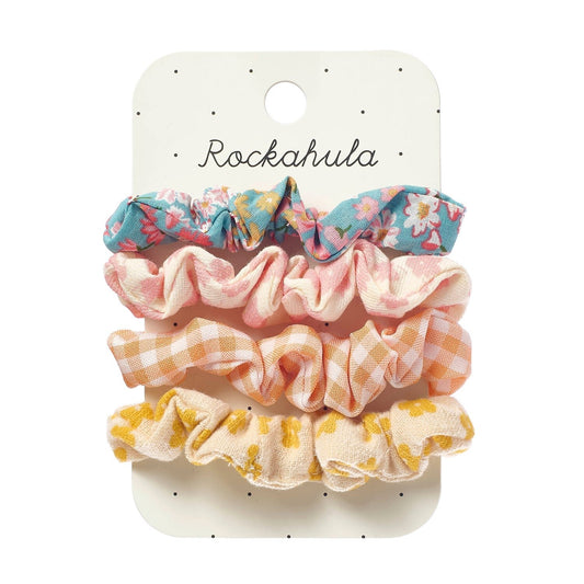 Rockahula | Scrunchies meisjes bloemen – haarelastieken set 4 stuks