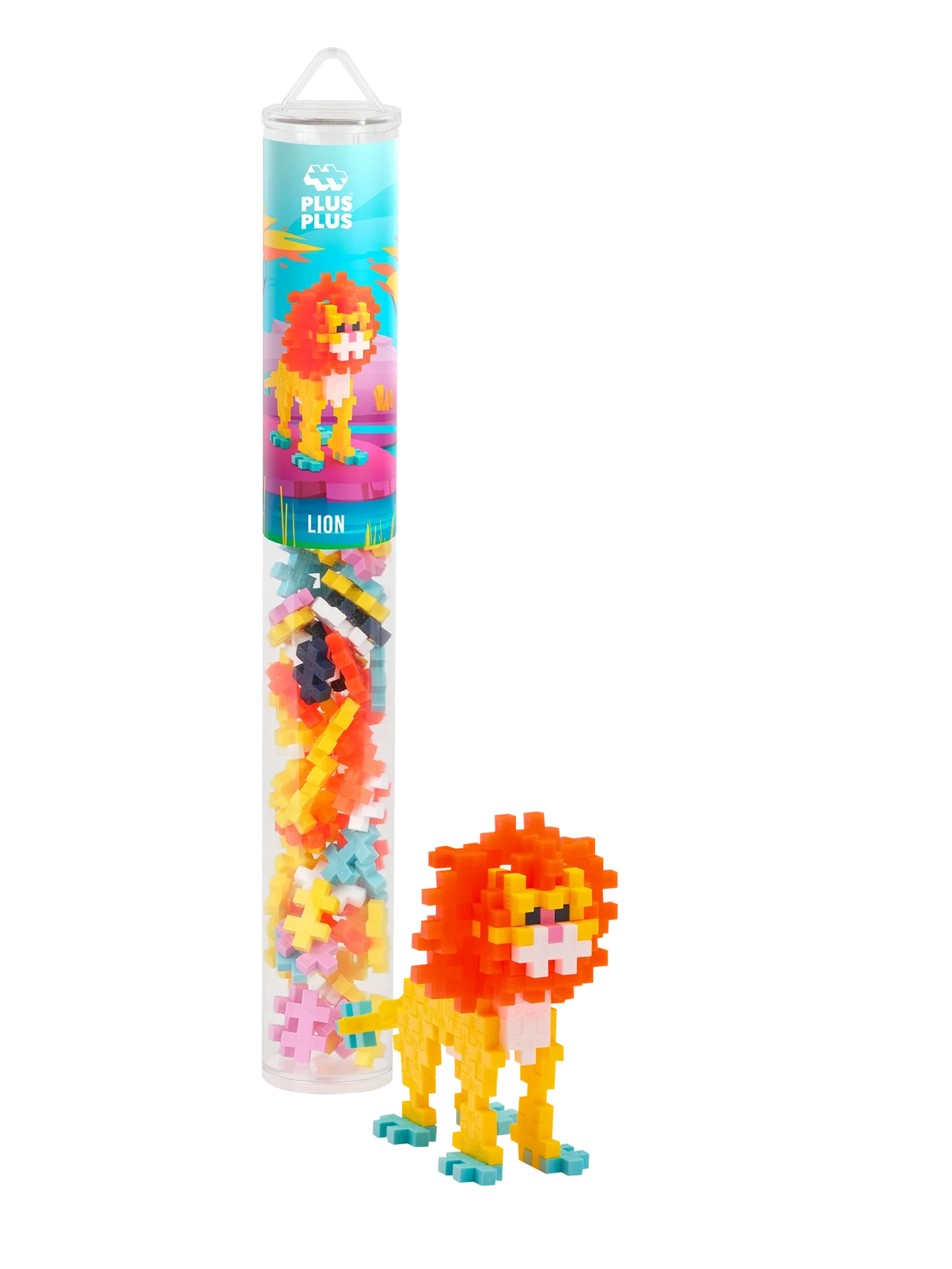 Plus-Plus | Lion Tube – Creatief Leeuw Bouwspeelgoed
