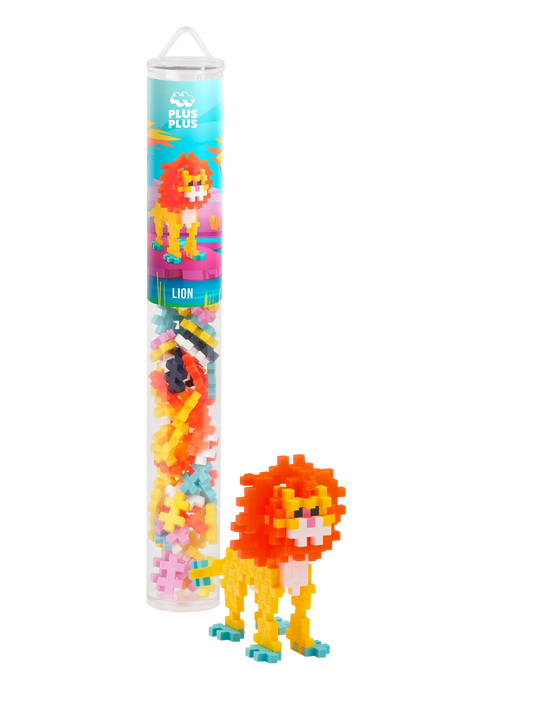 Plus-Plus | Lion Tube – Creatief Leeuw Bouwspeelgoed