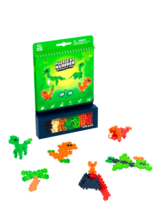 Plus-Plus | Dino Activity Pad – Bouw je Eigen Dinosaurussen (125 Stuks)