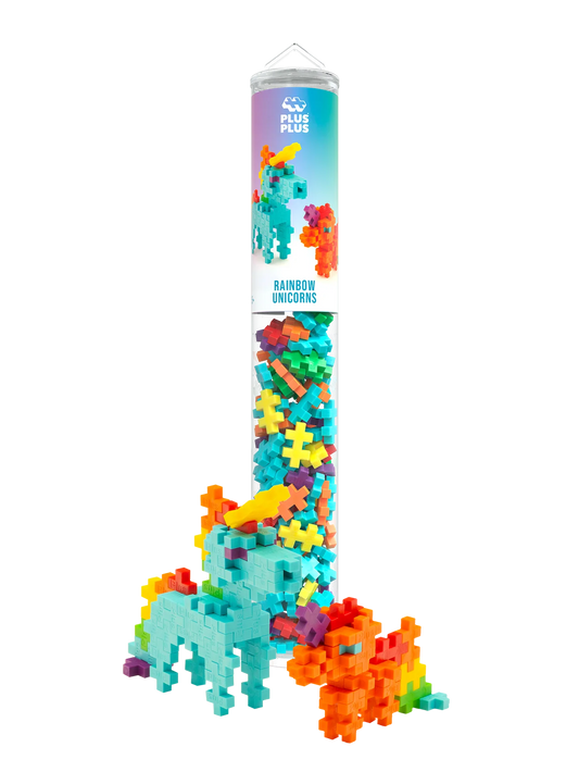 Plus-Plus | Rainbow Unicorns Tube – Creatief Unicorn Bouwspeelgoed