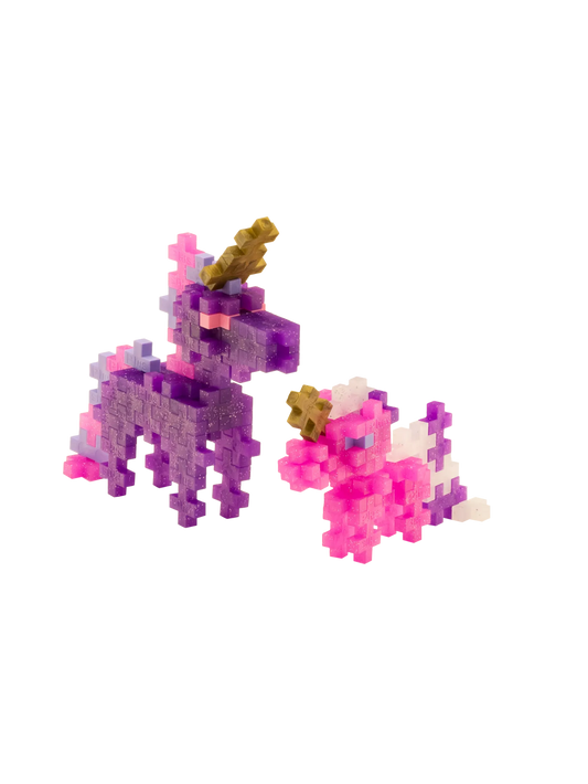 Plus-Plus | Glitter Unicorns Tube – Unicorn Bouwspeelgoed met Glittereffect
