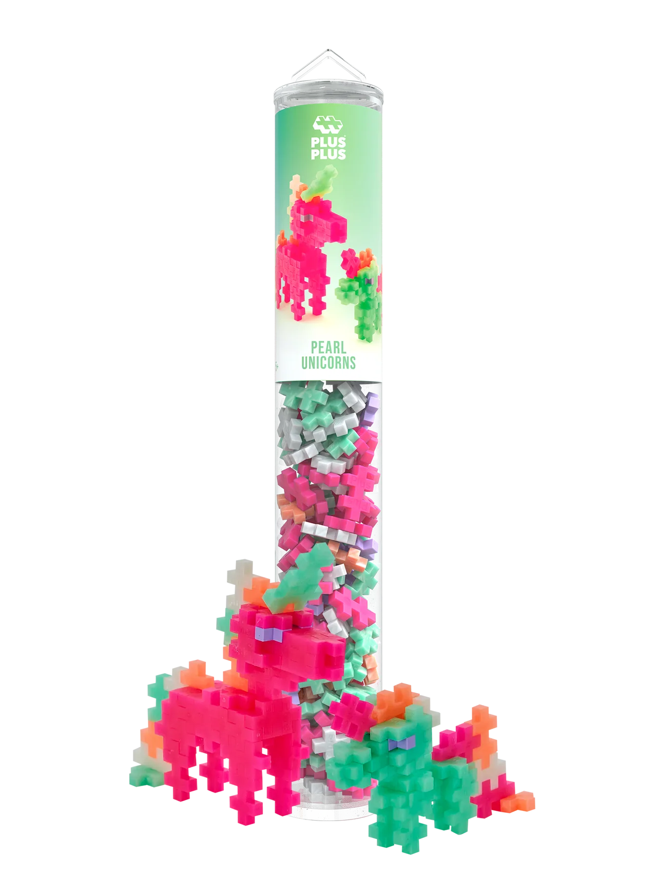 Plus-Plus | Pearl Unicorns Tube – Unicorn Bouwspeelgoed in Pastelkleuren