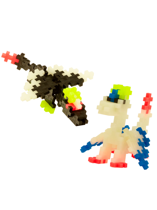 Plus-Plus | Glow Dragons Tube – Bouw Lichtgevende Draken