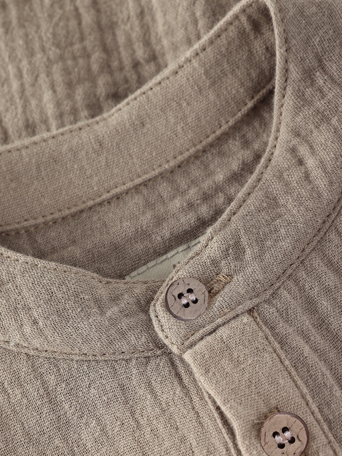 Huttelihut | Playsuit SS Muslin Moon Rock beige