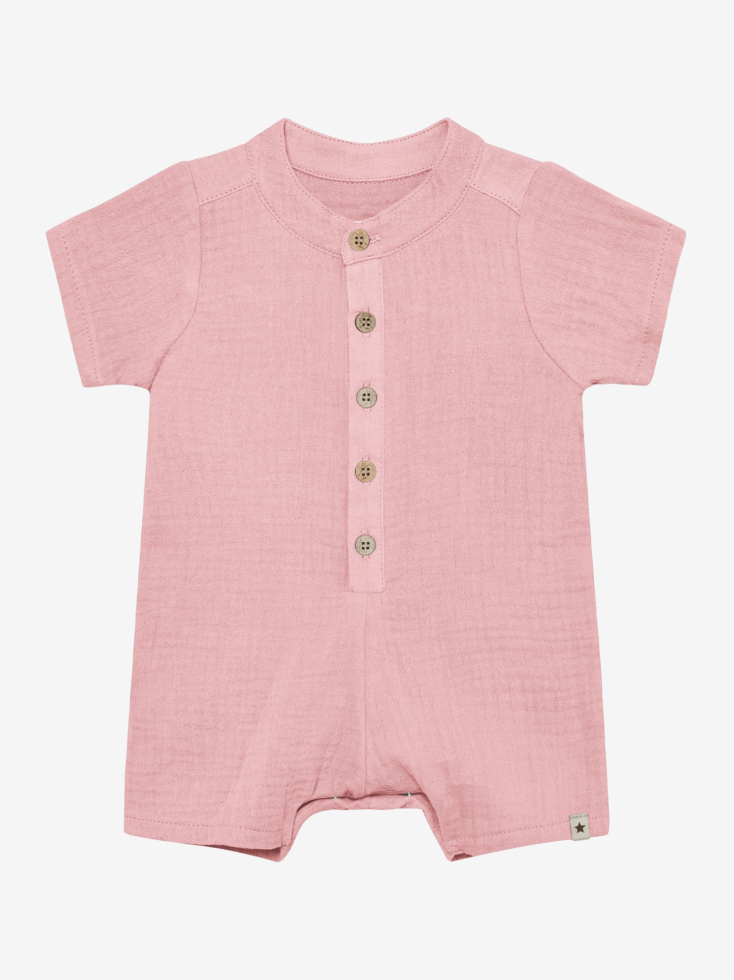 Huttelihut | Playsuit SS Muslin Pale Mauve