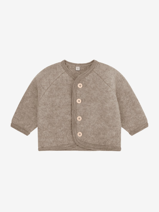 Huttelihut | Jacket Wool Fleece met Knopen Savannah Melange