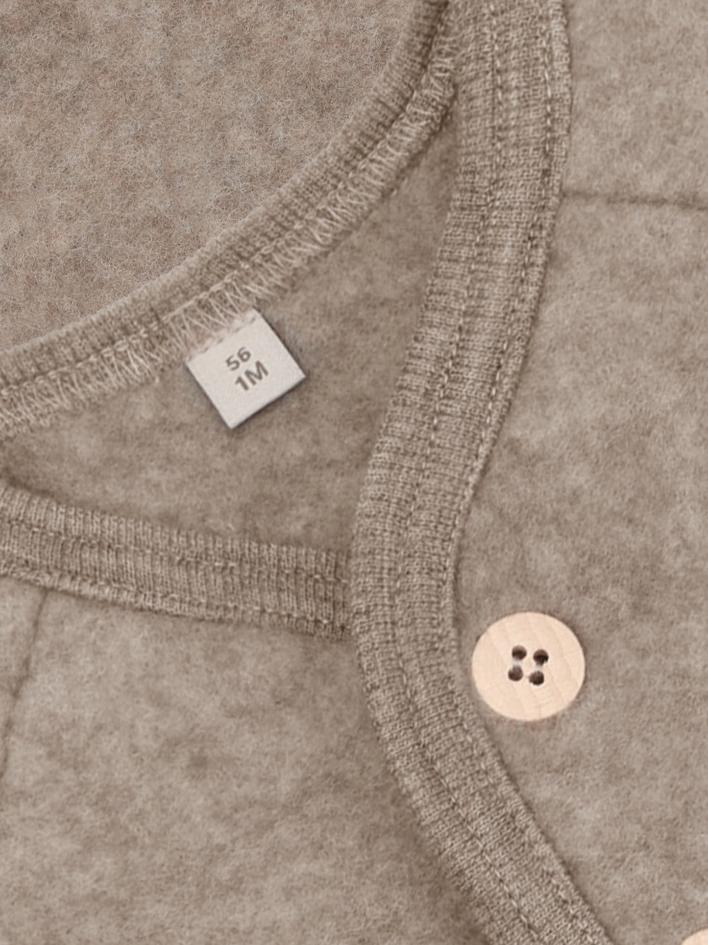 Huttelihut | Jacket Wool Fleece met Knopen Savannah Melange