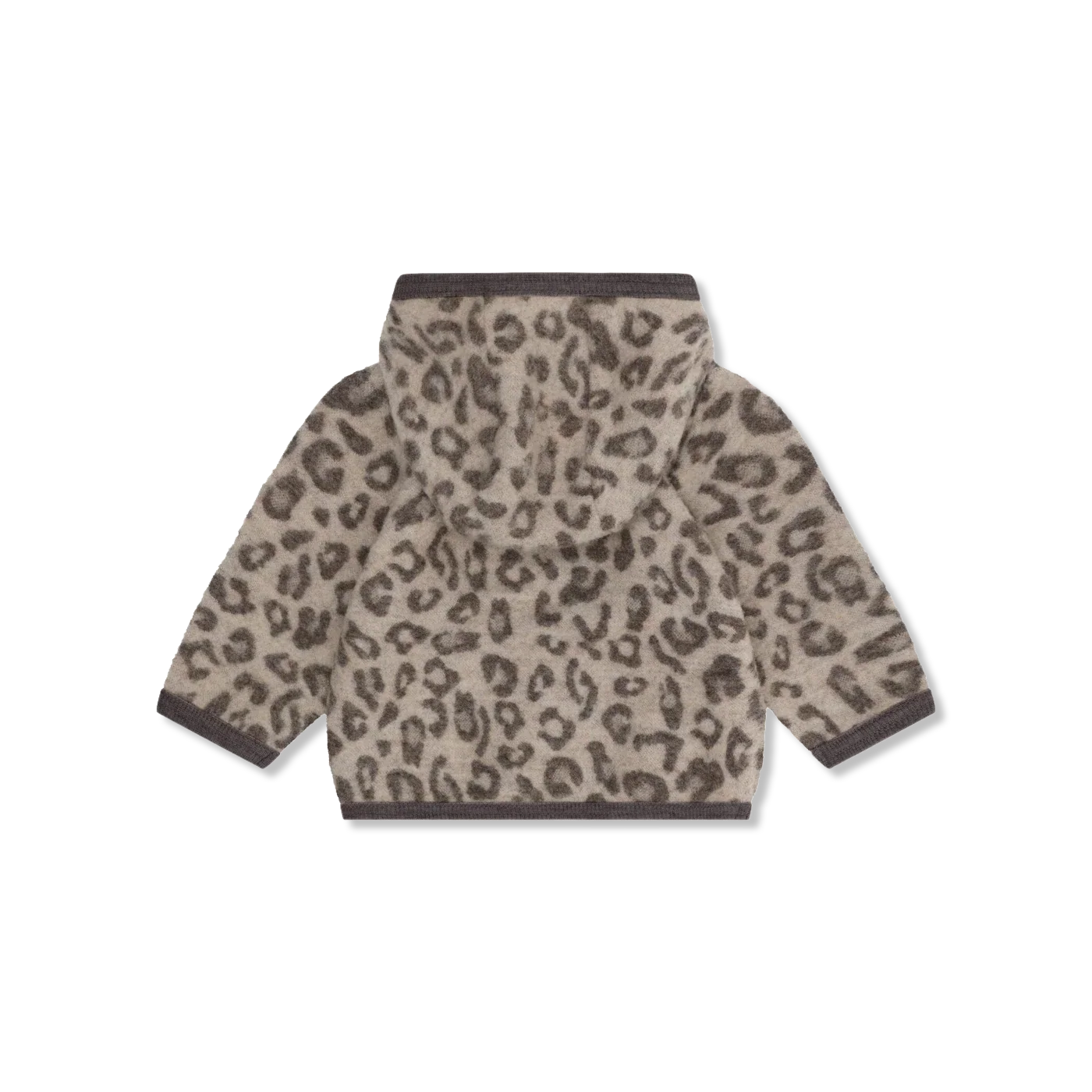 Huttelihut | Jacket Wool Fleece Jacquard Camel Melange