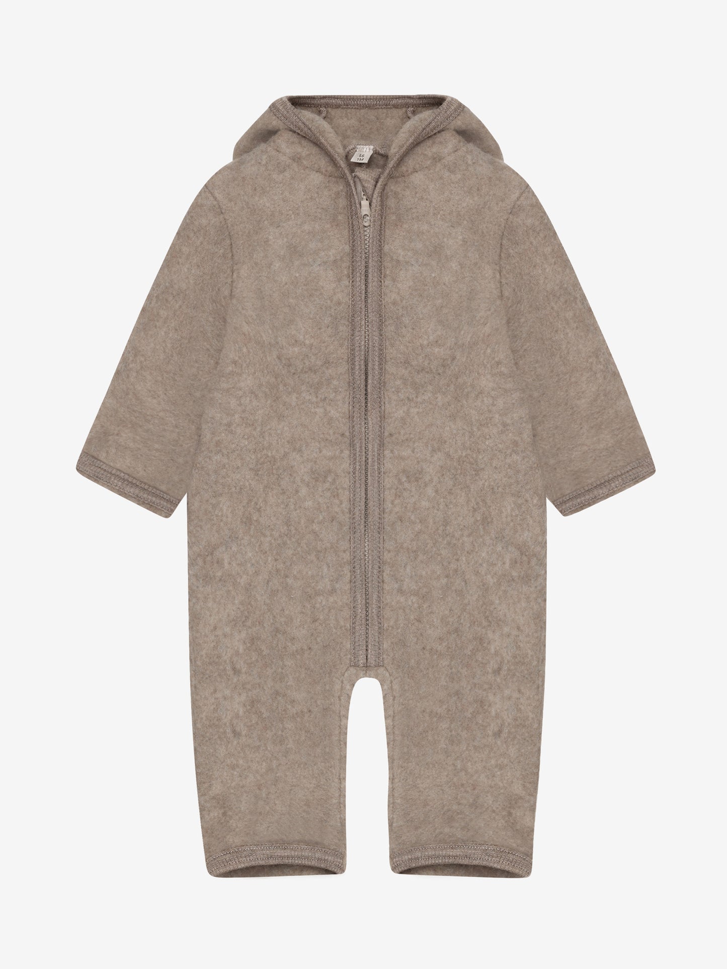 Huttelihut | Pram Suit Ears Wool Fleece Savannah Melange